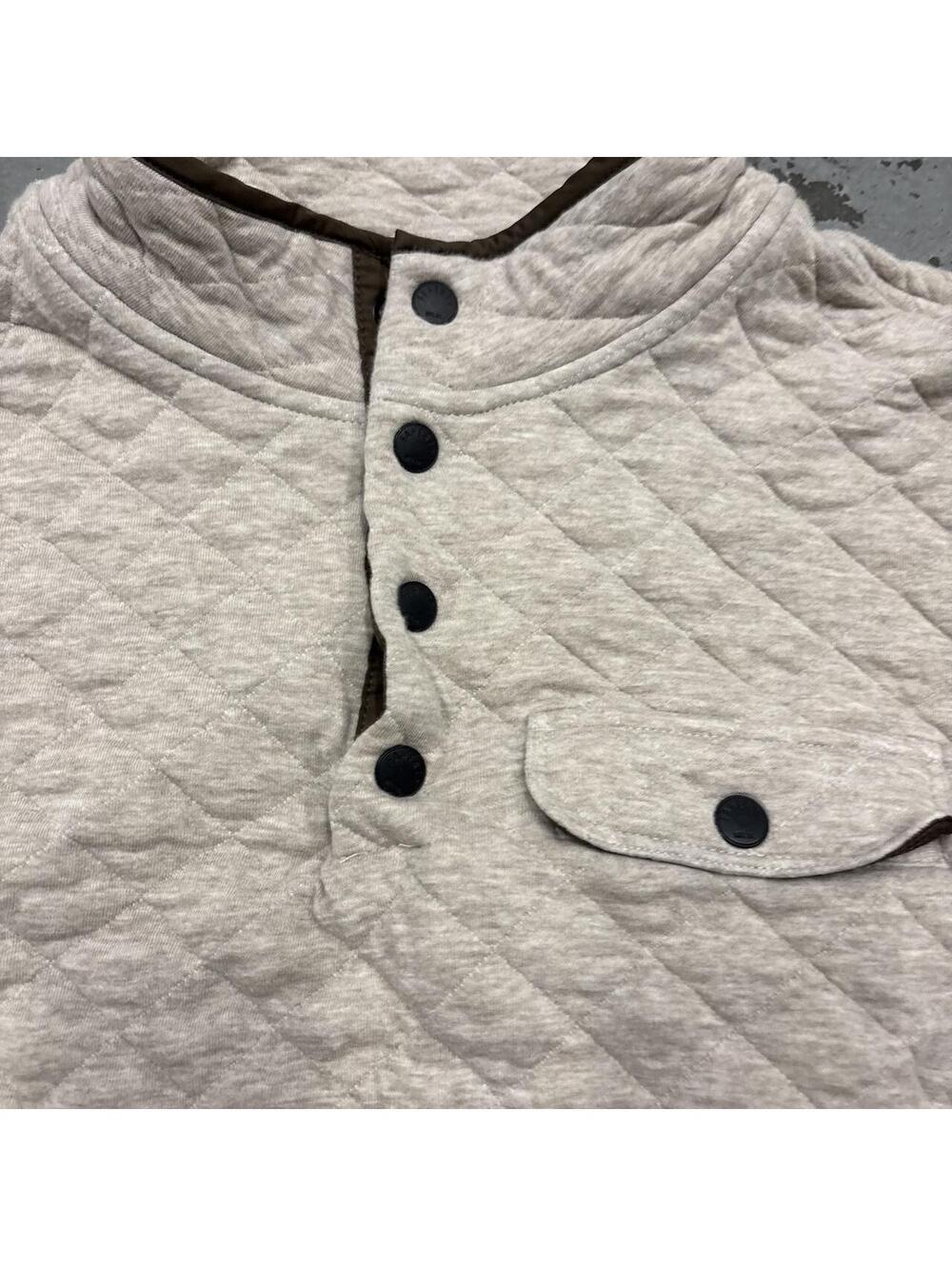 Beautiful Faherty quilted diamond pattern sweatshirt - Picture 2 of 3